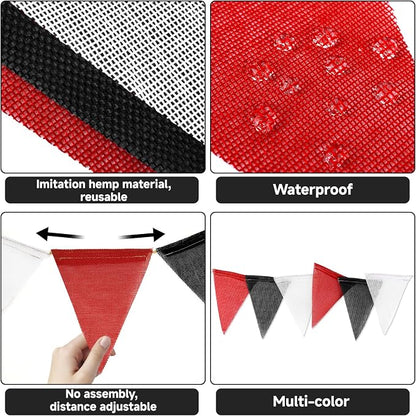 G2PLUS Triangle Flag Bunting, Pennant Banner and Decorative Garland, 39Ft | - Image 3