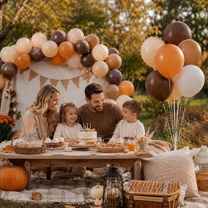 Brown Balloons Set Retro Coffee Khaki Brown Cream Balloons Neutral Mocha Cocoa - Image 6