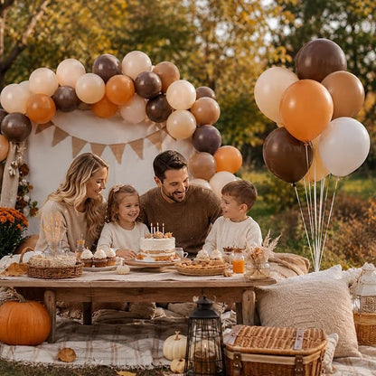 Brown Balloons Set Retro Coffee Khaki Brown Cream Balloons Neutral Mocha Cocoa - Image 6
