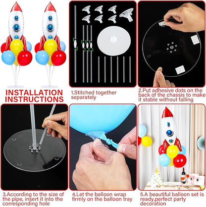 Toy Inspired Themed Party Story Balloons Stand Kit 2 Sets - Image 3