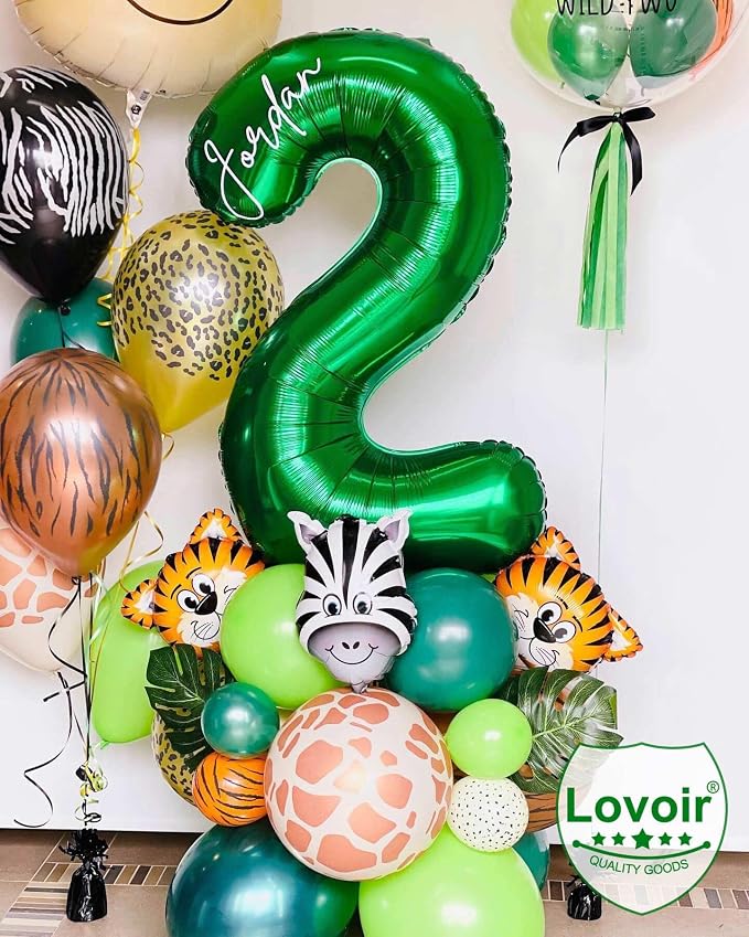 Dark Green 35 Number Balloons, 40 Inch Giant Number 35 Balloons Foil Mylar - Image 3