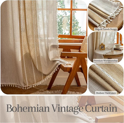 Sutuo Home Boho Curtains 96 inches - Image 2