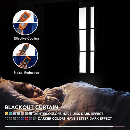 Deconovo Blackout Back Tab Curtains - Image 3