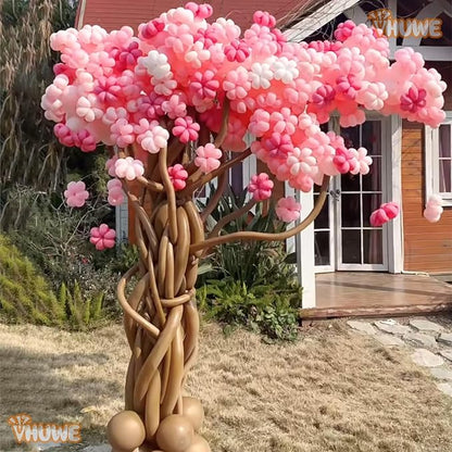 260 Balloons Blush Pink, Thickened 100 Pack Long Balloons Twisting Skinny Magic - Image 6