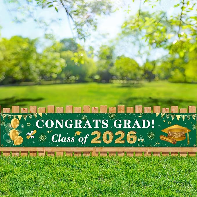 2026 Graduation Decorations Congrats Grad Class of 2026 Banner - Image 6