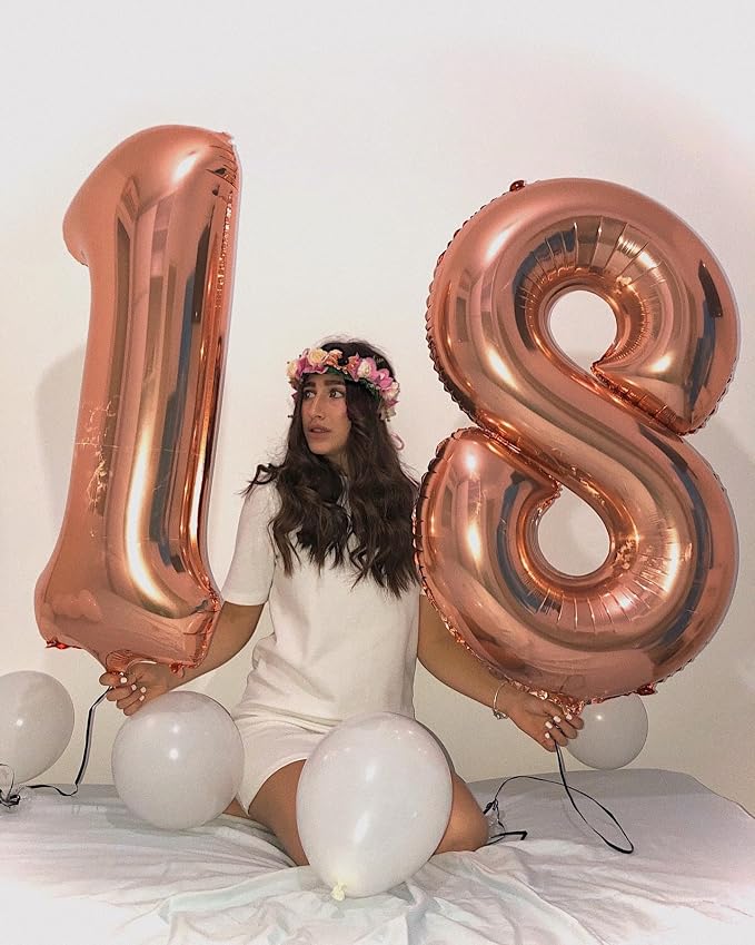 Rose Gold 14 Balloon - Image 2