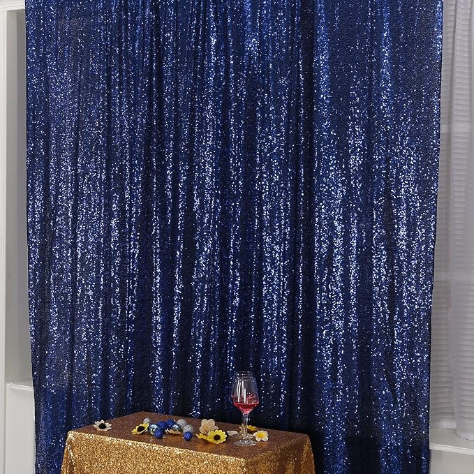 Poise3EHome 7FT x 7FT Sequin Photography Backdrop Curtain - Image 2