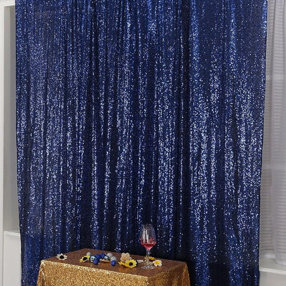 Poise3EHome 7FT x 7FT Sequin Photography Backdrop Curtain - Image 2