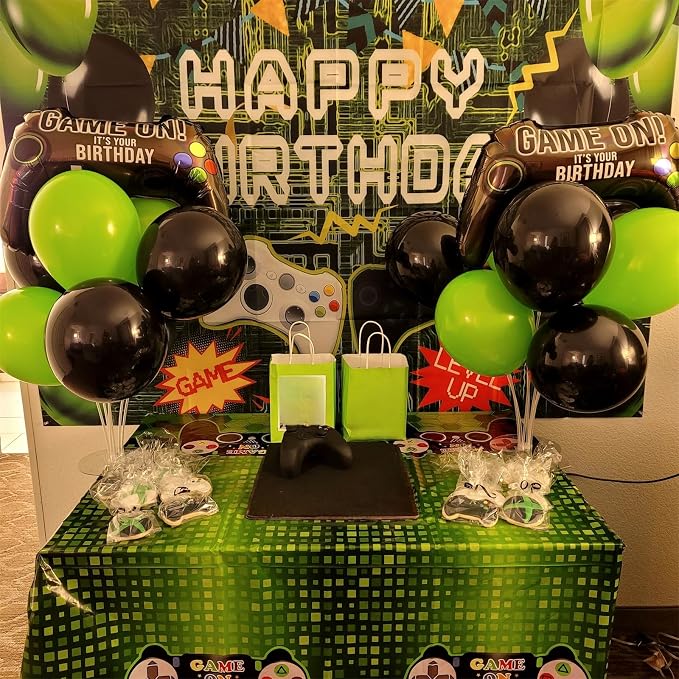 5 Pieces Video Game Party Balloons, Giant Video Game Controller Mylar Foil - Image 9