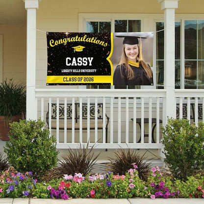 Graduation Banner, Personalized Image And Text - Image 4