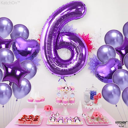 KatchOn Giant Purple 6 Balloon - Image 8