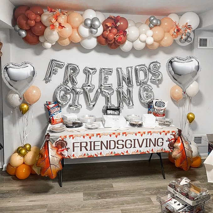 Jobkoo Friendsgiving Balloons Friends Giving Party Decorations 16 Inches Tall - Image 3