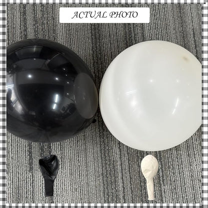 Black and Sand White Balloon Arch Kit - Image 4