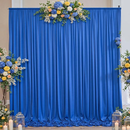 40ftx10ft Wrinkle Free Royal Blue Backdrop Curtains by ENJOYYOURPARTY