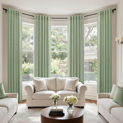 Sage Green Curtains 72 Inch Length - Image 7