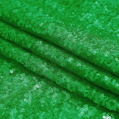 Sugargirl Grass Green Sequin Backdrop Curtain 3 Panels 2FTx8FT Glitter Grass - Image 9