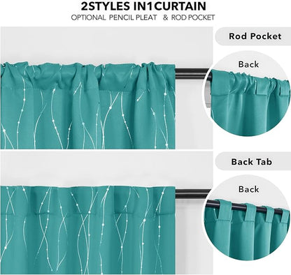 Deconovo Blackout Back Tab Curtains - Image 5