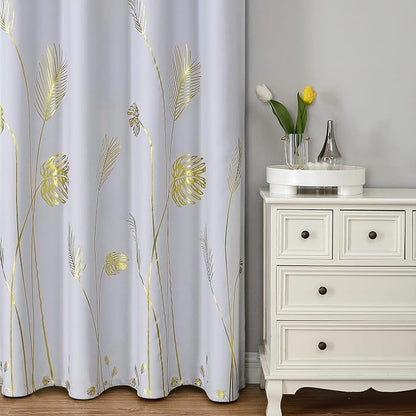 Greyish White Room Darkening Curtains 84 Inches Long - Image 2
