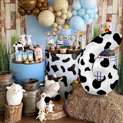 SINBEE Cow Print 40 inch Balloon, Number 6, - Image 7