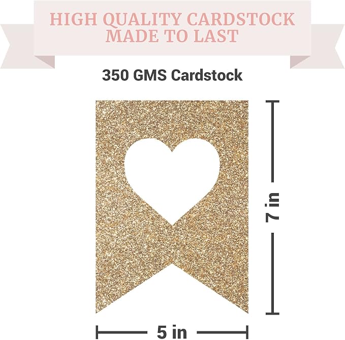 Pre-Strung Just Married Banner - Image 6