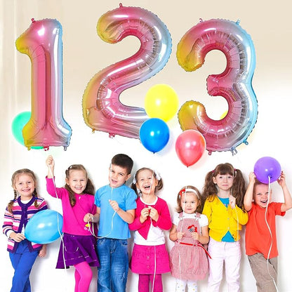 40 inch Number Balloon 0-9 Black Large Number 50 Balloons, Digital Balloons - Image 4