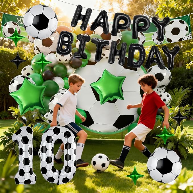40 Inch Soccer Number 7 Balloon Set, Soccer Birthday Party Decorations | Sports - Image 5