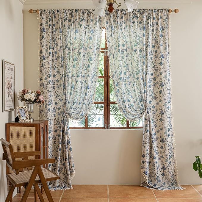 ENJOYBRIDAL Floral 63 Inch Curtains - Image 7