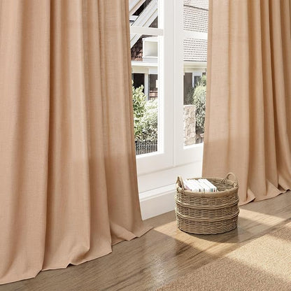 Camel Linen Curtains 96 Inches Long - Image 6