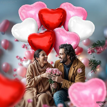 KatchOn Heart Balloons Decorations 18 Inch, Valentines Day Decorations - Image 4