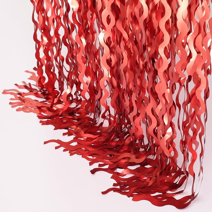 4 Pack Red Streamers Party Decorations - Image 7