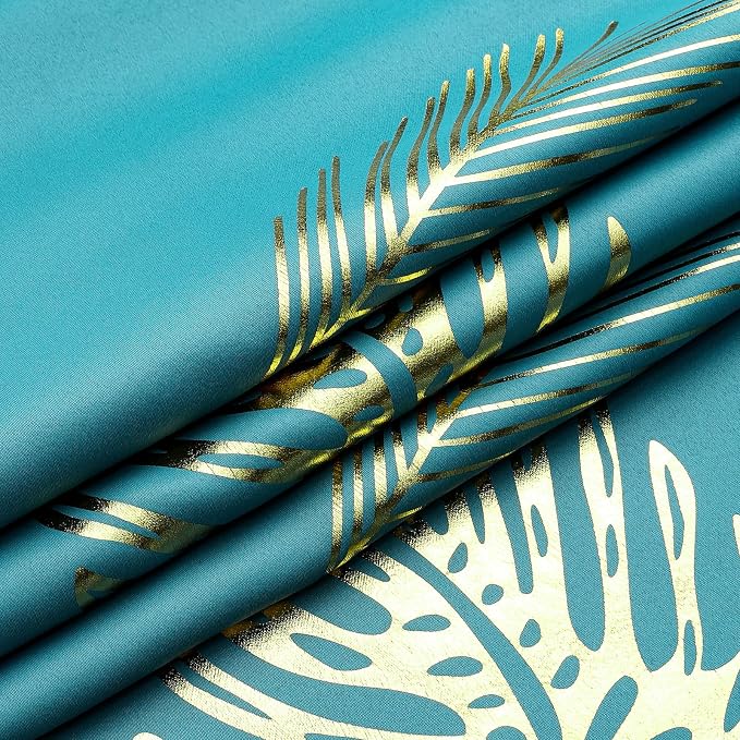 Teal Blackout Curtains 96 Inches Long, Grommet Curtains - Image 8