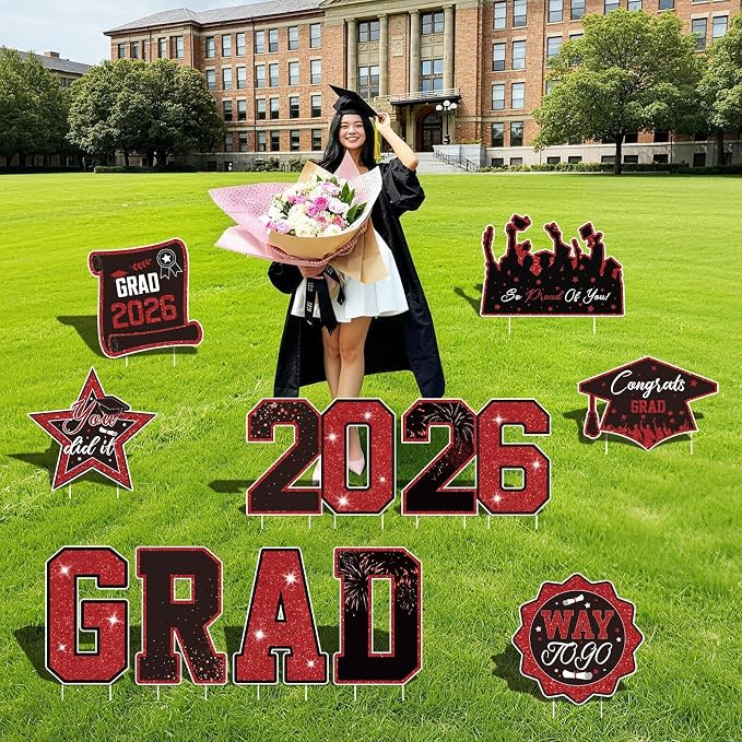 Graduation Yard Signs Class of 2026 Decorations, 2026 Sign - Image 3