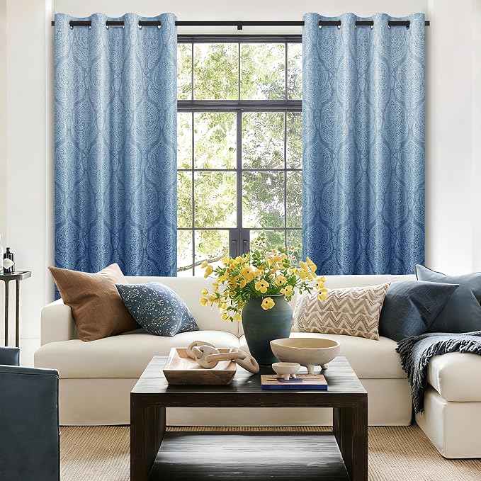 DWCN Navy Blue Blackout Curtains - Image 4