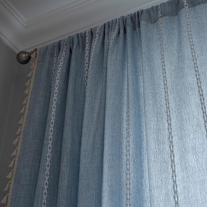 Sutuo Home Boho Curtains for Bedroom Dining Room, Light Filtering Farmhouse - Image 5