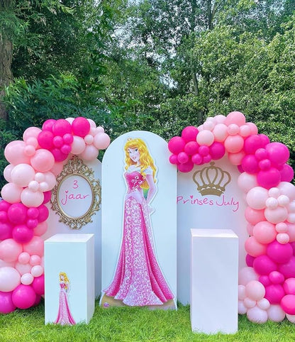 Pink Balloon Garland Arch Kit, Kelfara 109Pcs Hot Pink Latex Pastel Pink Balloon - Image 7