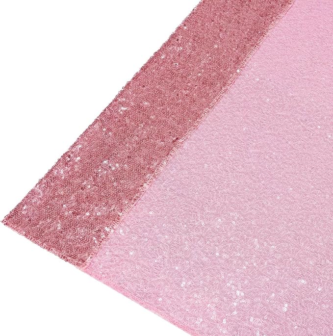 Eternal Beauty Fuchsia Pink 3mm Sequin Backdrop 2x8 Ft 2 Pack Wedding | Dense - Image 7