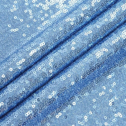 Eternal Beauty Baby Blue 3mm Sequin Backdrop 10x10 Ft - Image 5