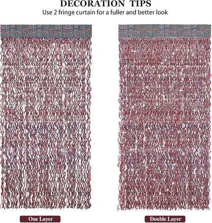 3 Pack 3.3 ft x 6.6 ft Tinsel Curtain -CYLMFC Rose Gold Birthday Backdrop - Image 5