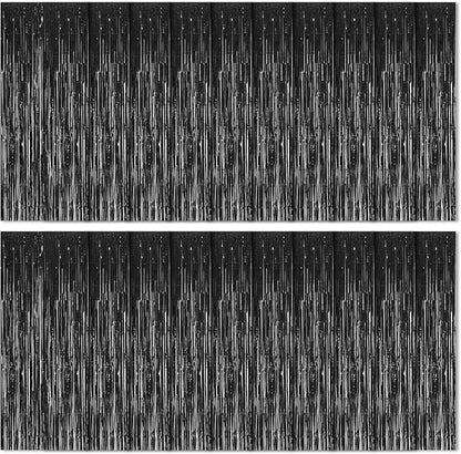 20 Pack Black Foil Curtains by Ohiyoo