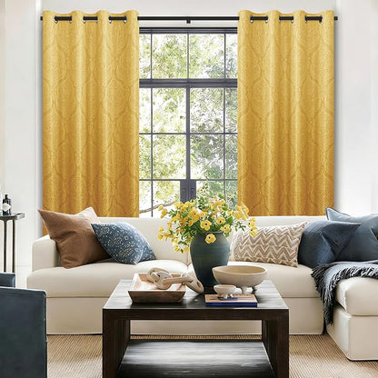 DWCN 100% Blackout Curtains for Bedroom 63 Inch Long - Image 5