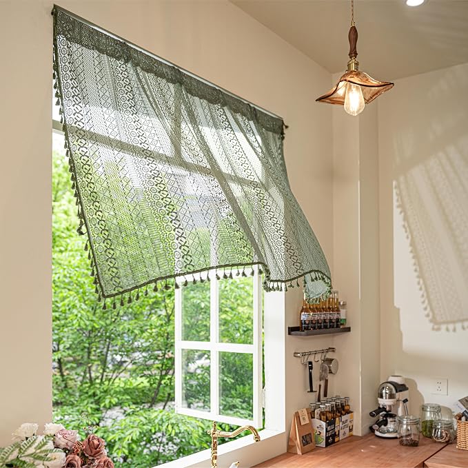 Sutuo Home Boho Valance Curtains - Image 2
