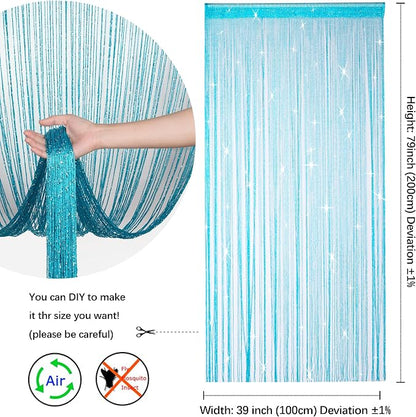 2 Pack 39 x 79 Inch Beaded Curtain String Door Curtains, Hippie Room Decor - Image 2