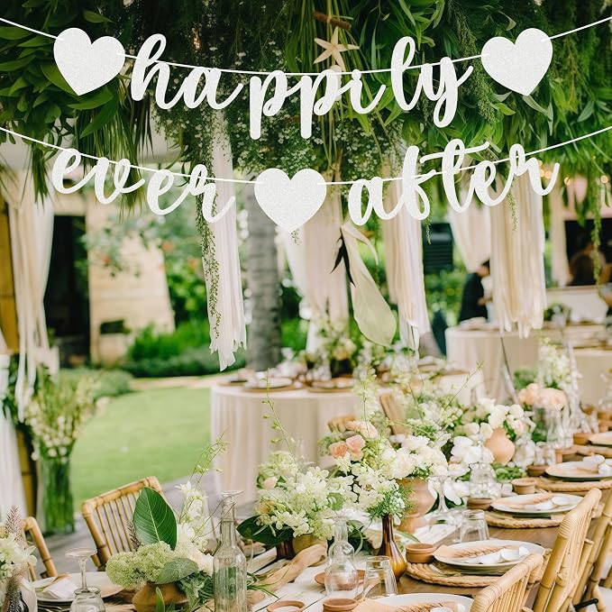 Pre-Strung Happily Ever After Banner - Image 7