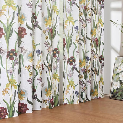 Schweek Boho Floral Curtains 96 Inches Long 2 Panels - Image 7