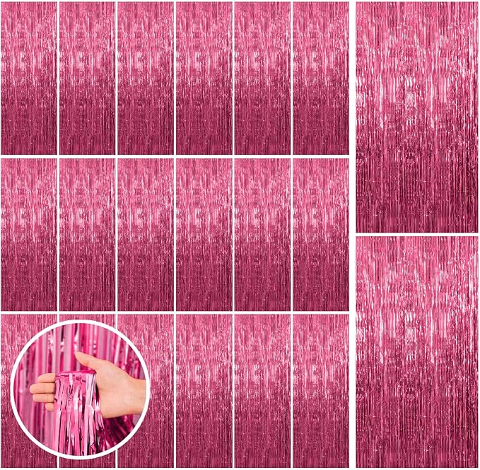 20 Pack Pink Backdrop Decorations by BOMSI