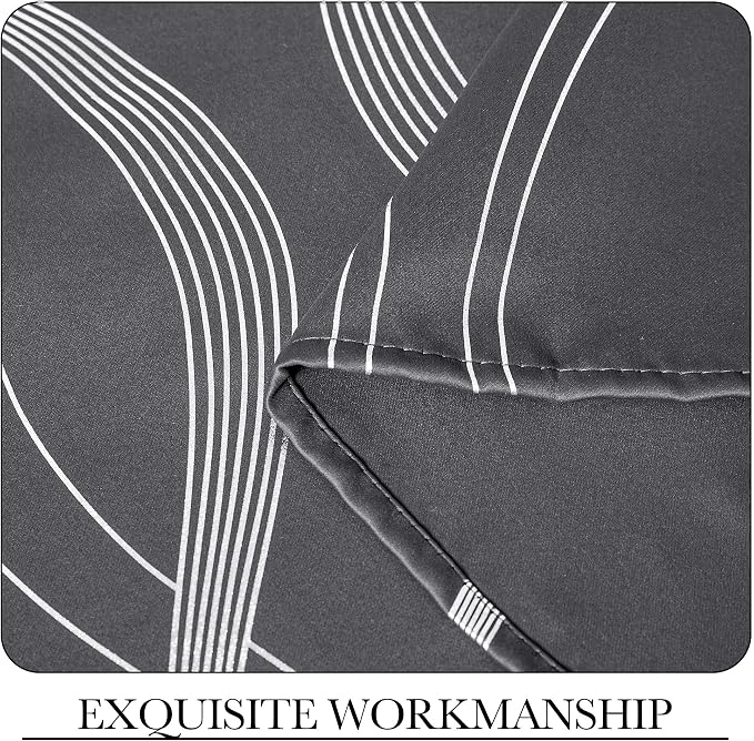 NICETOWN Small Blackout Grey Cafe Curtain Panels - Image 7