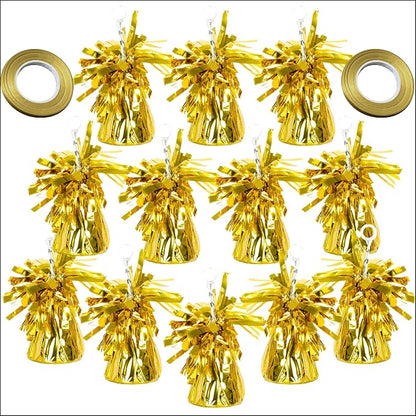 12-Pack Gold Balloon Weights by MXXKMSElegantLiving