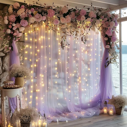 Fomcet Tulle Backdrop Curtains - Image 6