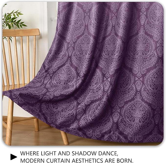 DWCN 100% Blackout Curtains for Bedroom 54 Inch Long - Image 7
