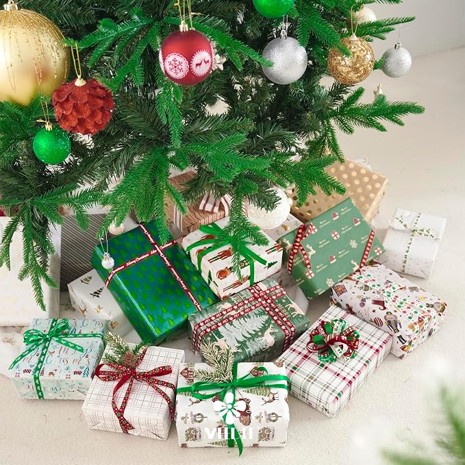 3/8 inch 100 Yards Assorted Christmas Ribbon - Image 6